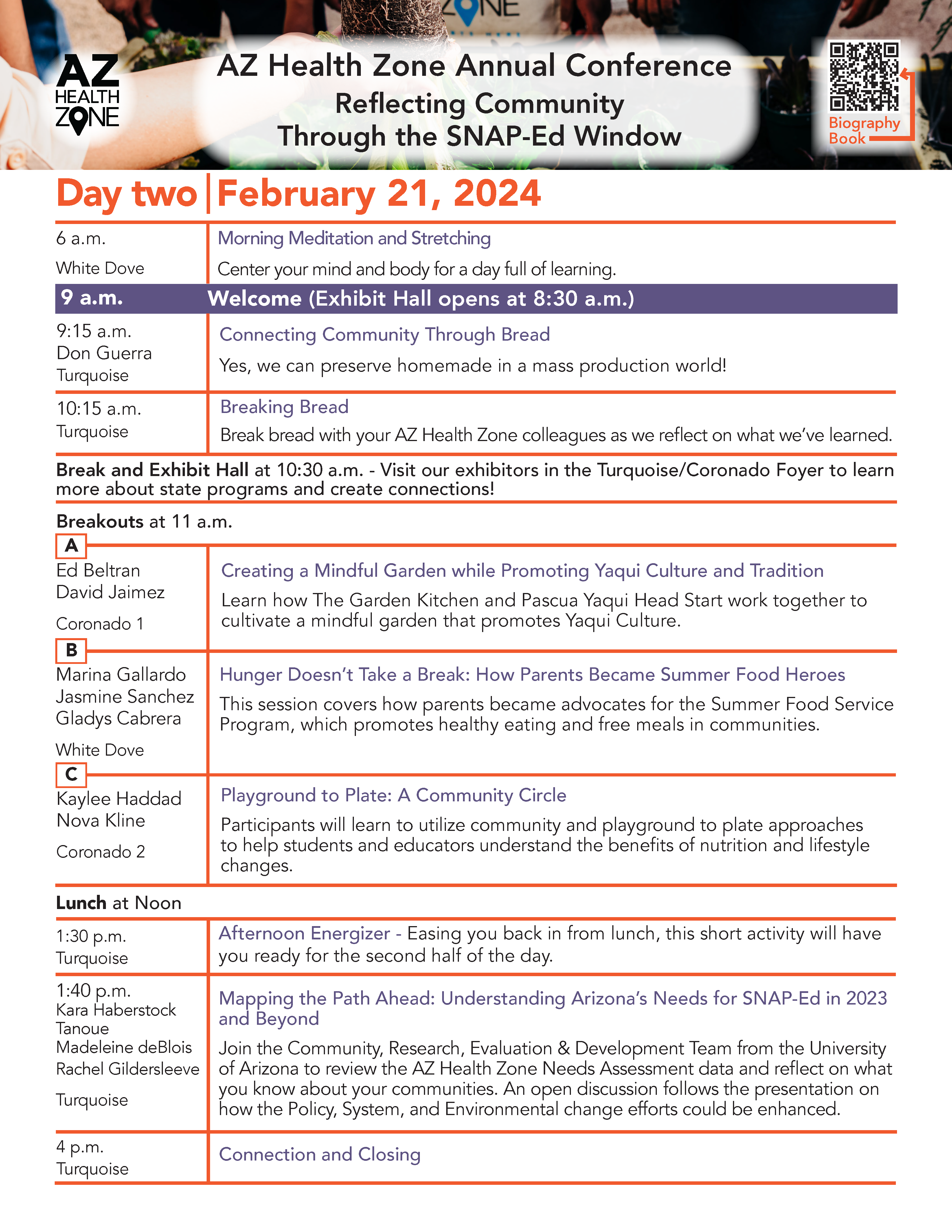 FFY2024 Conference Agenda Day Two